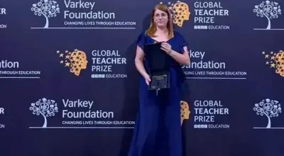 Débora Garofalo ganha prêmio de professora mais influente do mundo em Dubai  • Arquivo pessoal