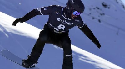 Cameron Bolton, snowboarder australiano, em ação  • Divulgação/Cameron Bolton/Instagram