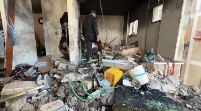 Destruição deixada por ataque israelense a Gaza  • Reuters