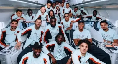 França embarca para a Copa  • Divulgação/Equipedefrance