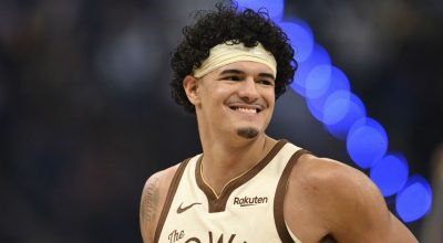 Gui Santos em vitória contra o Washington Wizards  • Getty Images