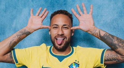 Neymar, atacante da Seleção  • FIFA via Getty Images