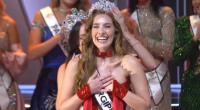 1 de 1 Gabriela Botelho sendo coroada Miss Brasil Mundo - Foto: Reprodução/YouTube