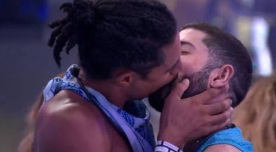 Breno e Marcelo se beijam na primeira festa do BBB 26