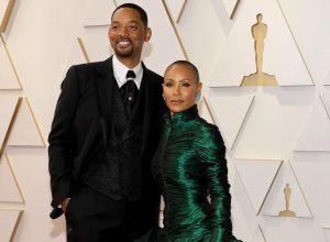 Will Smith e Jada Pinkett Smith no tapete vermelho da 94ª edição do Oscar  • Mike Coppola/G...