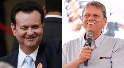 Gilberto Kassab (PSD) e Tarcísio de Freitas (Republicanos)  • FÁTIMA MEIRA/FUTURA PRESS/ESTA...