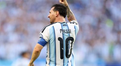 Lionel Messi em ação contra Cabo Verde  • FIFA via Getty Images