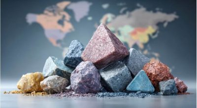 Ilustração de minerais de terras raras  • NeoFeed