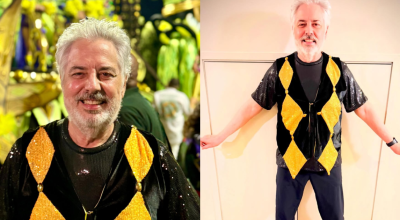 Roberto de Carvalho no desfile da Mocidade Independente de Padre Miguel, no Rio de Janeiro, nesta...