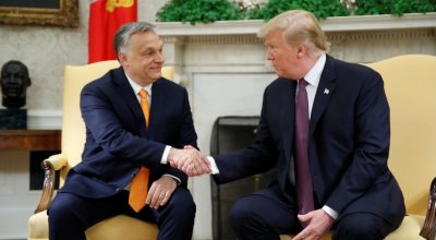 Donald Trump e Viktor Orbán em Washington  • 13/5/2019 REUTERS/Carlos Barria