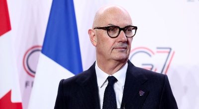 Ministro das Finanças da França, Roland Lescure  • 18 de maio de 2026. REUTERS/Tom Nicholson