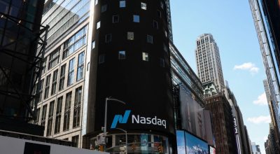 Logo da Nasdaq em Nova York em 17 de abril de 2026  • REUTERS/Brendan McDermid